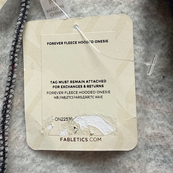 FABLETICS Forever Fleece Hooded Onesie Size Medium - Picture 12 of 14